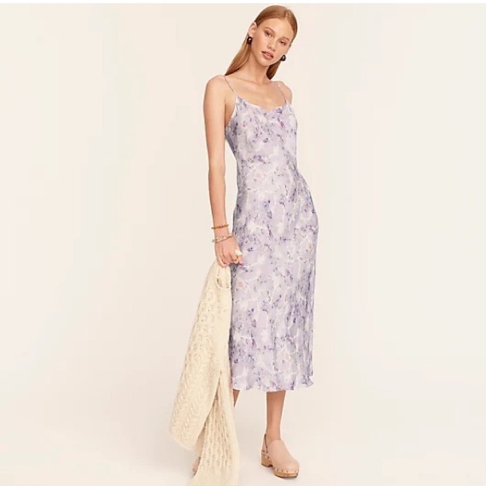 J.Crew x Flora Obscura Gwyneth Slip Dress